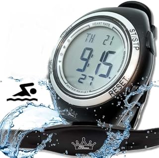 Heartbeat Pro Sportuhr Model 2023 mit Brustgurt Herzfrequenz-Messung & Fitnesstudios ANT Trainingsbereich, Kalorienverbrauch Fettverbrennung Sportuhr Wasserdicht