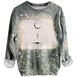 Polyester Graphic Pullover Women Autumn Cool Pub Softest Fit Sweatshirt Long-Sleeved O-Neck...