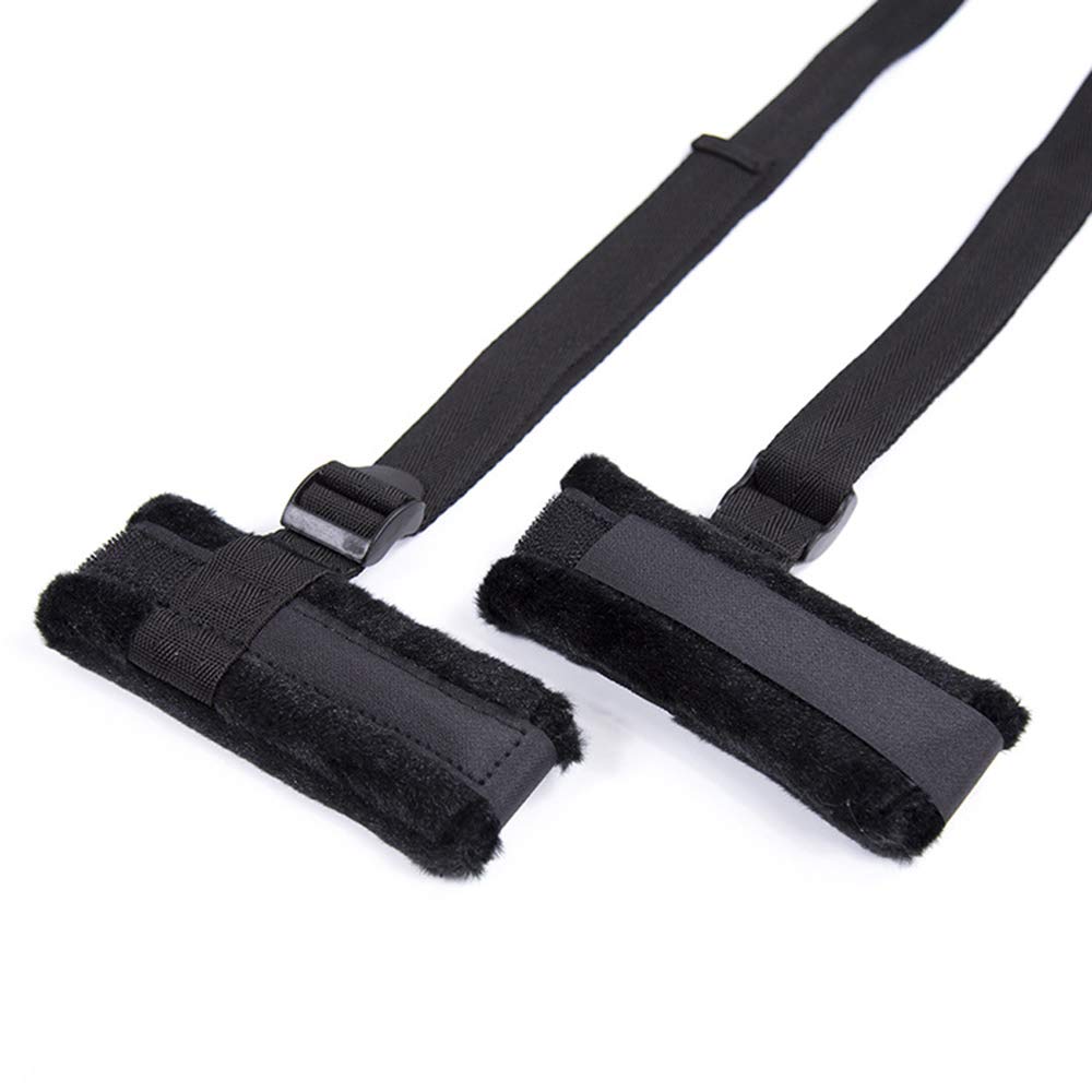 Adult Couple Sex Neck Pillow Hands Tied Shackles Handcuffs Ankle Cuffs Black