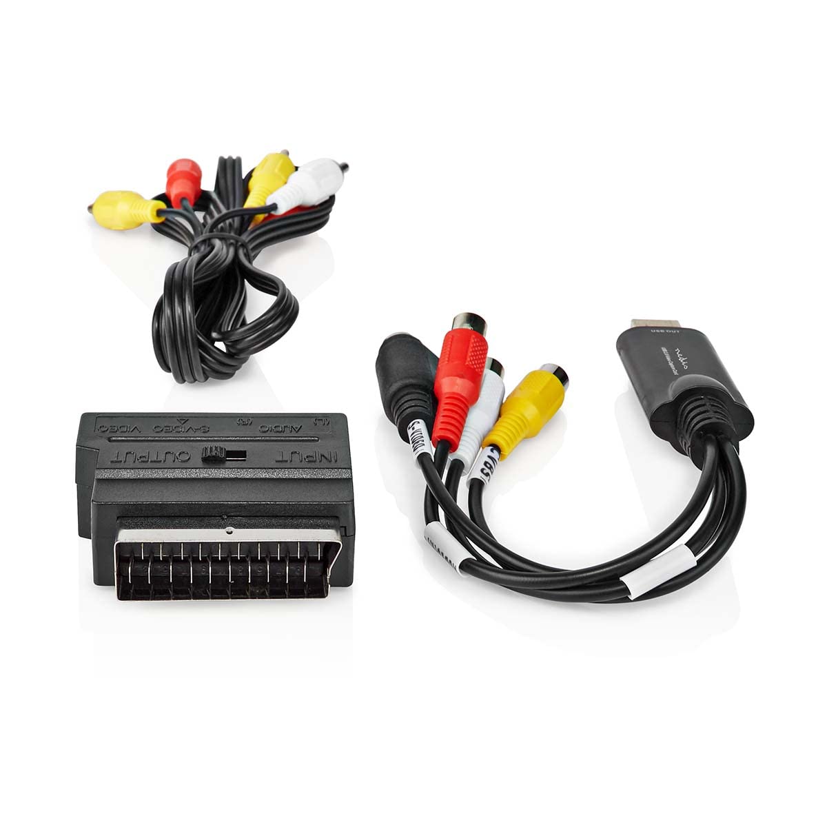 Nedis VGRRU101BK Grabber vidéo | USB 2.0 | 480p | Câble A/V/péritel