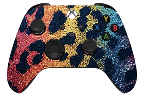 Image of ProControllers LLC Wireless Custom Controller Compatible with PC, Windows 10+, Series X /S & One (Series X /S Rainbow Cheetah)
