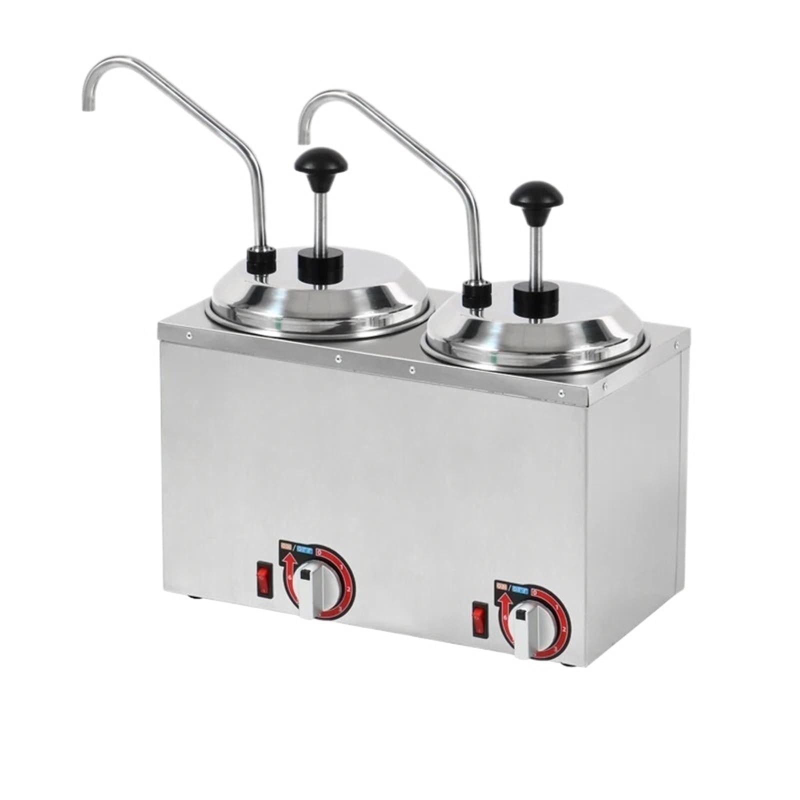 Dispensador eléctrico Comercial de Calentador de Salsa - Calentador de Queso Caliente/Nacho de encimera de Acero Inoxidable, para Caramelo de Chocolate Caliente