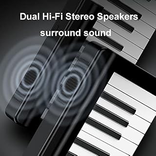 Piano pliant portable 88 touches avec pédale de sustain et sac de transport - Les Beatles, Paul McCartney, John Lennon, RIngo Starr, George Harrison Piano pliant portable 88 touches avec pédale de sustain et sac de transport – Image 5