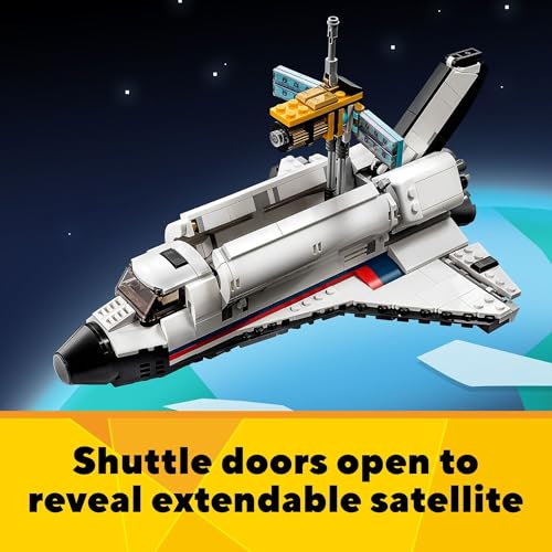 Creator 3in1 Space Shuttle Adventure 31117 Building Kit; Cool Toys for Kids Who Love Rockets and Creative Fun; New 2021 (486 Pieces) - Lego - Immagine 5