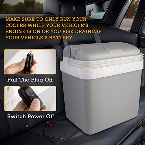 AstroAI Electric Cooler 26 Quarts/ 24 Liter, 12V Cooler Portable