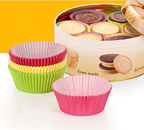 100 Pieces Standard Cupcake Cup Liners, Nonstick Parchment Papers Baking Cups, Safe Food Grade Inks And Paper Grease Proof Cupcake Liners For Baking Muffin And Cupcakes Decoration Cups (Pink 100Pcs) #TOP2