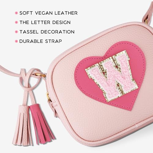 Image of KKXIU Birthday Gifts for Girls Initial Toddler Purse Cute Kids Crossbody Bag