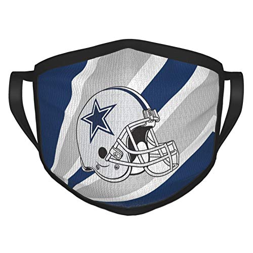 VF Classic Football Team Logo Cloth Dust Mask Face Bandana Reusable and Washable Balaclava for Men Women, Cowboy, 195