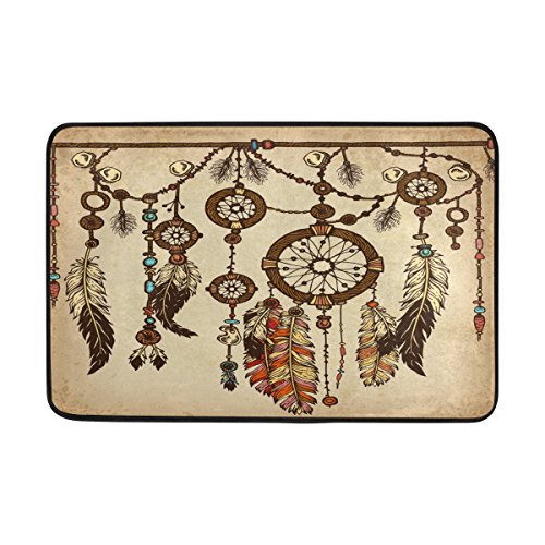 Wozo Vintage Ethnic Dreamcatcher Polyester Fabric Bathroom Shower Curtain 60 X 72 Inch With Hooks Modern Bathroom Doormat Rug 23.6 X 15.7 Inch #TOP4
