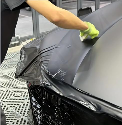 Image of WISDOM Nado Grey Matt Vinyl Car Wrap Air Release, Self Adhesive, Vehicle wrap Sheet for Automotive Bike DIY Exterior Interior Decoration (NADO Grey MATT, 20 Inch X 17 Feet)