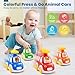 TooyBing Press and Go Car Toys for Toddlers 1-3, 4 Pack Animal Baby Car Toys for 1 2 Year Old Boy, Push Go Friction Vehicle Toys for Infants 6-9-12-18 Months, One First Birthday Gifts for Boys Girls