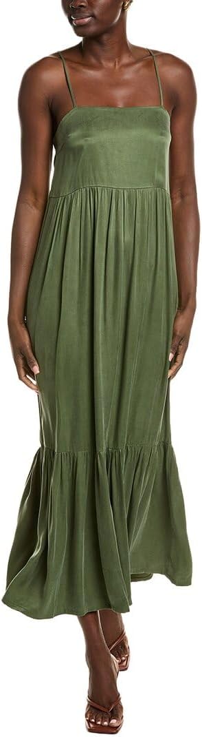 CHASER Womens Berkeley Maxi Dress, S, Green
