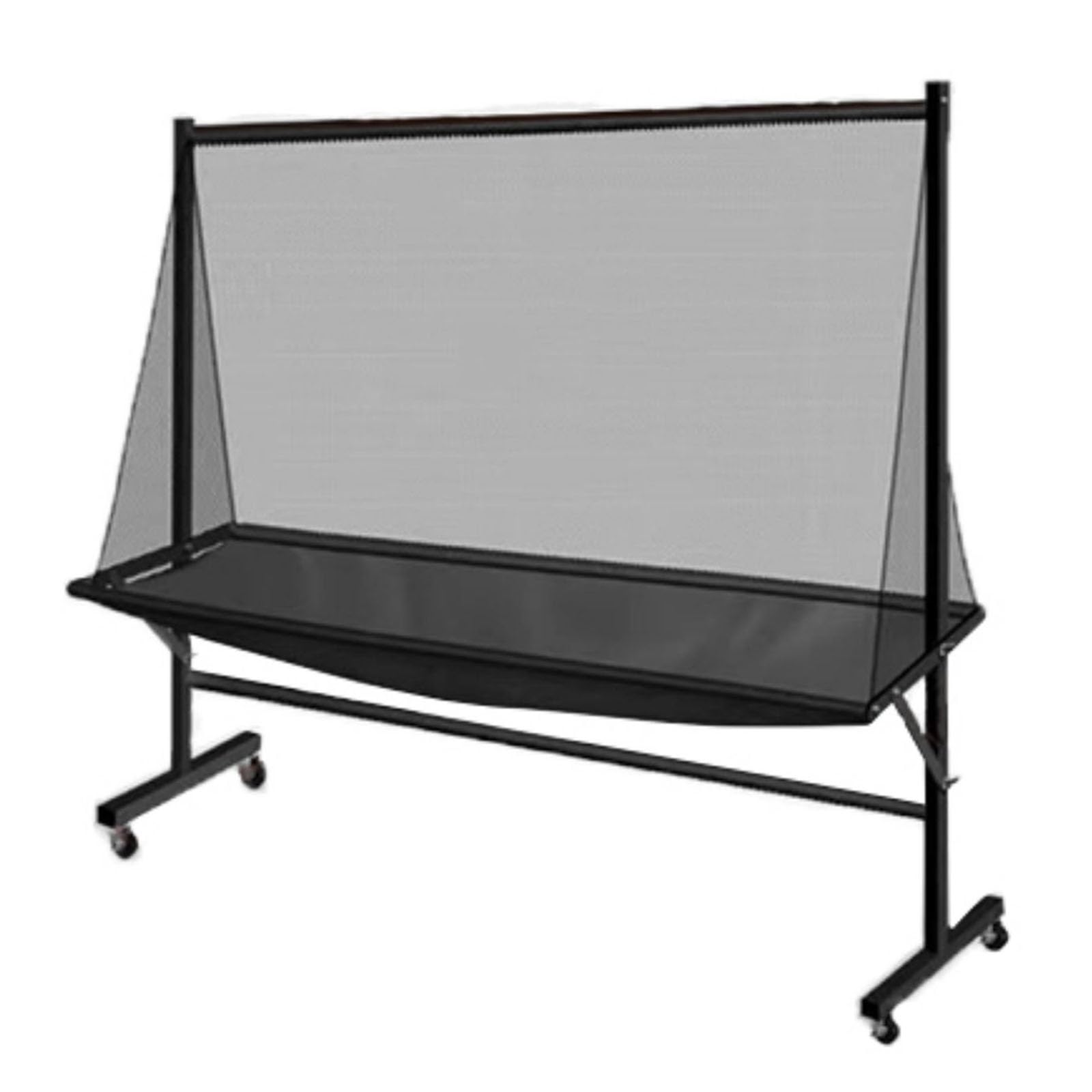 RENLXFI Rolling Table Tennis Robot Catch Net, Adults & Kids Training Tool for Multi Ball Drills, Ping Pong Recycle Catcher Equipment for Indoor Outdoor Serve Practice, Metal Frame