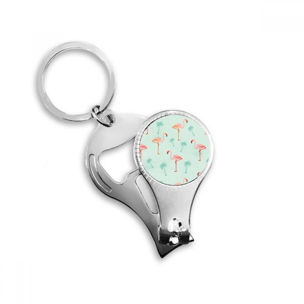 Porte-clés avec décapsuleur rose et motif flamant rose, une idée cadeau utile pour vos invités