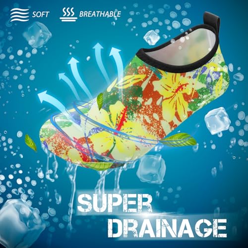 Image of SIMARI Water Shoes for Women Men Swim Aqua Socks Beach Pool Essentials Barefoot Surf River Boat Kayak Sea Yoga Sand Exercise Sport Accessories Breathable Quick-Dry Adult Youth Kid Size SWS001