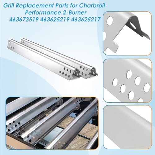 BBQration Grill Parts for Charbroil Performance 2-Burner Grill 463673519 463673019 463625217 463673017 G470-0002-W1 G321-0006-W1 G470-0004-W1 G470-5200-W1 for Charbroil Grill Replacement Parts