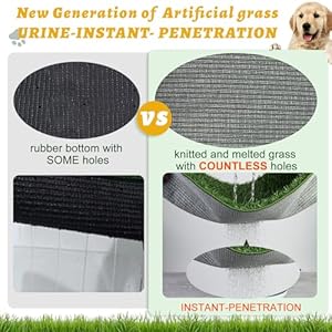 MEEXPAWS Dog Grass Pad with Tray/Foldable Liner Base Large, Dog Litter Box Artificial Grass Pee Pad for Indoor Dog Potty, Odor Free Instant-Penetration Hemmed Edge Dog Potty Grass, 2 PCS Reusable Pad MEEXPAWS Dog Grass Pad with TrayFoldable Liner Base Large Dog Litter Box Artificial Grass Pee Pad for Indoor Dog Potty Odor Free Instant Penetration Hemmed Edge Dog Potty Grass 2 PCS Reusable Pad