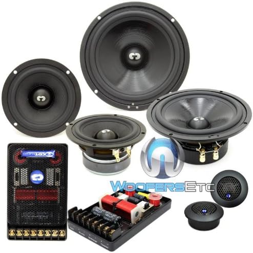 HD-642 6.5" / 4" 250W RMS 3-Way Main Series Component Speakers System