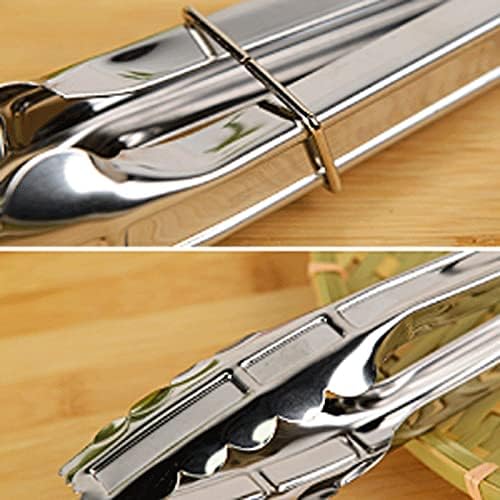Cooking Tongs Stainless Steel Kitchen Tongs, for Frying, Cooking, Bread, Size:29cm,Non-Slip Tongs