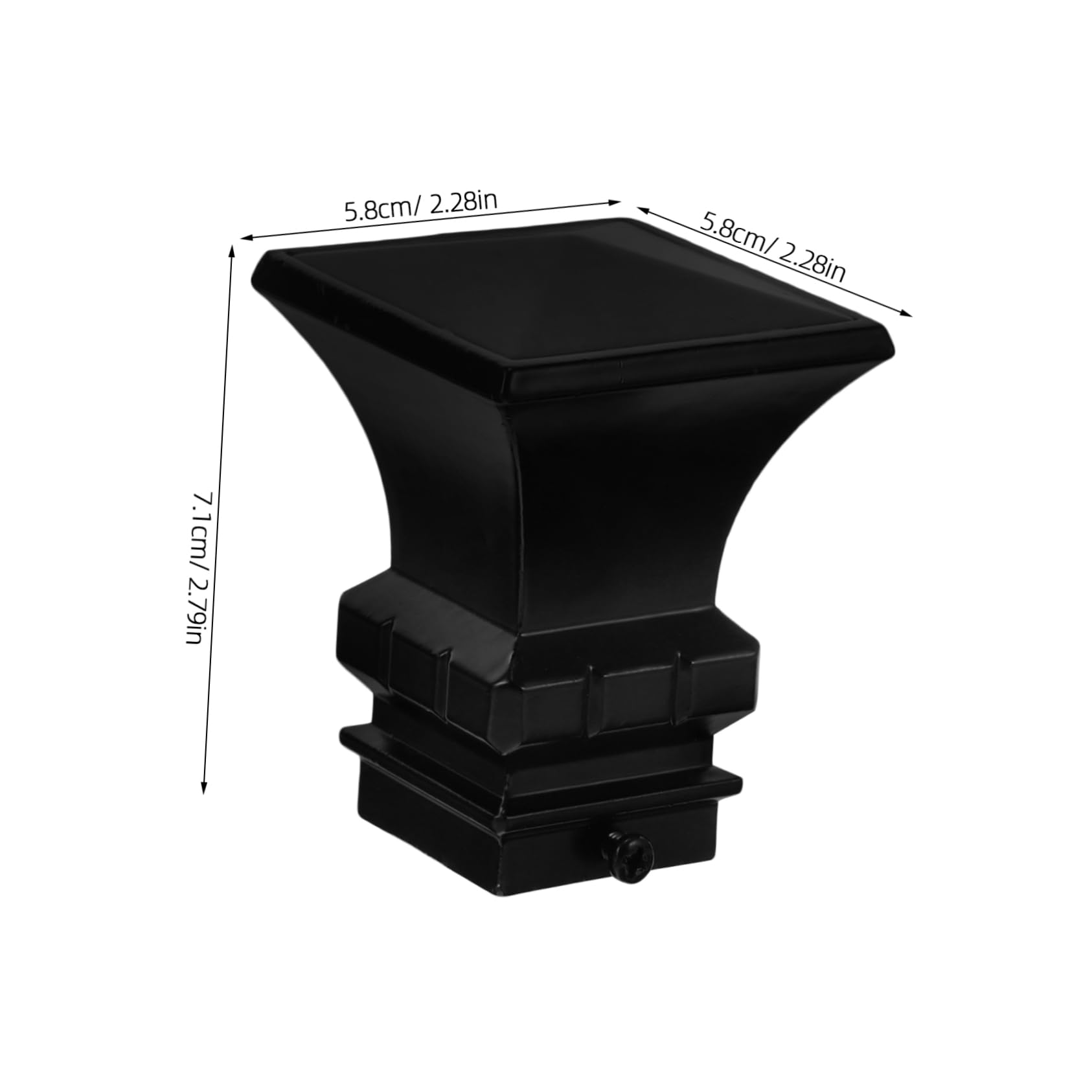 Happyyami Set of 2 Iron Roman Club Head Curtain Rod Ends Reinforced Cap Finials for Modern Homes