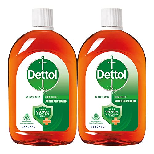 Image of Dettol Antiseptic Disinfectant liquid for First aid, Surface Cleaning and Personal Hygiene, 250ml, Pack of 2