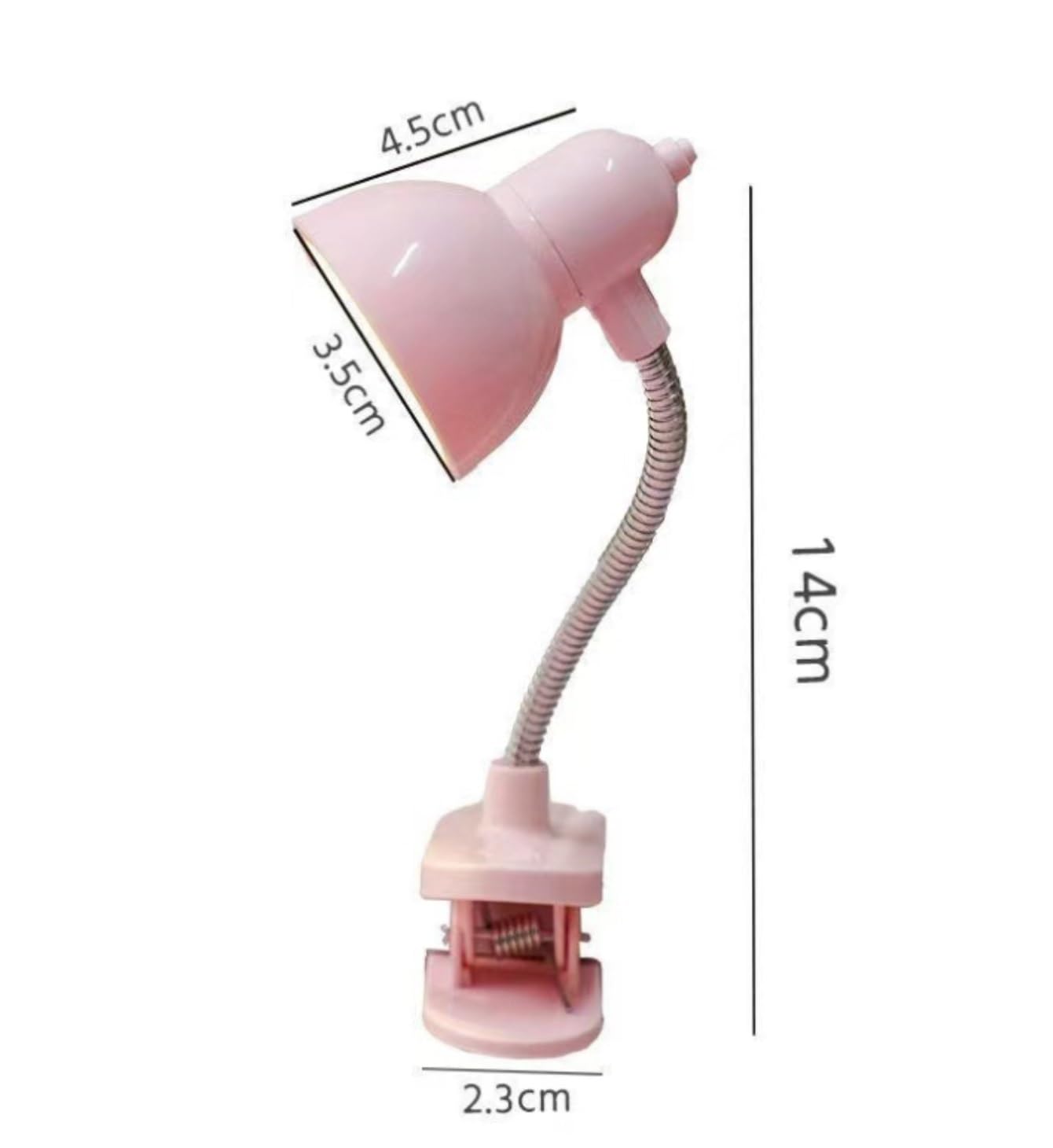Lampada da Tavolo per Ufficio Lampada da Scrivania A LED Piccola con Clip, Pieghevole, for Studio, Camera Letto, Dormitorio Lampada da Scrivania Lettura(Pink)