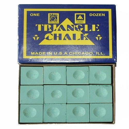 Global Sports 12 Pcs Cue Chalk for Billiard or Snooker cue Sticks, Prevents Misses Triangle Green (B0DFRGV7W3) Amazon Price History, Amazon Price Tracker