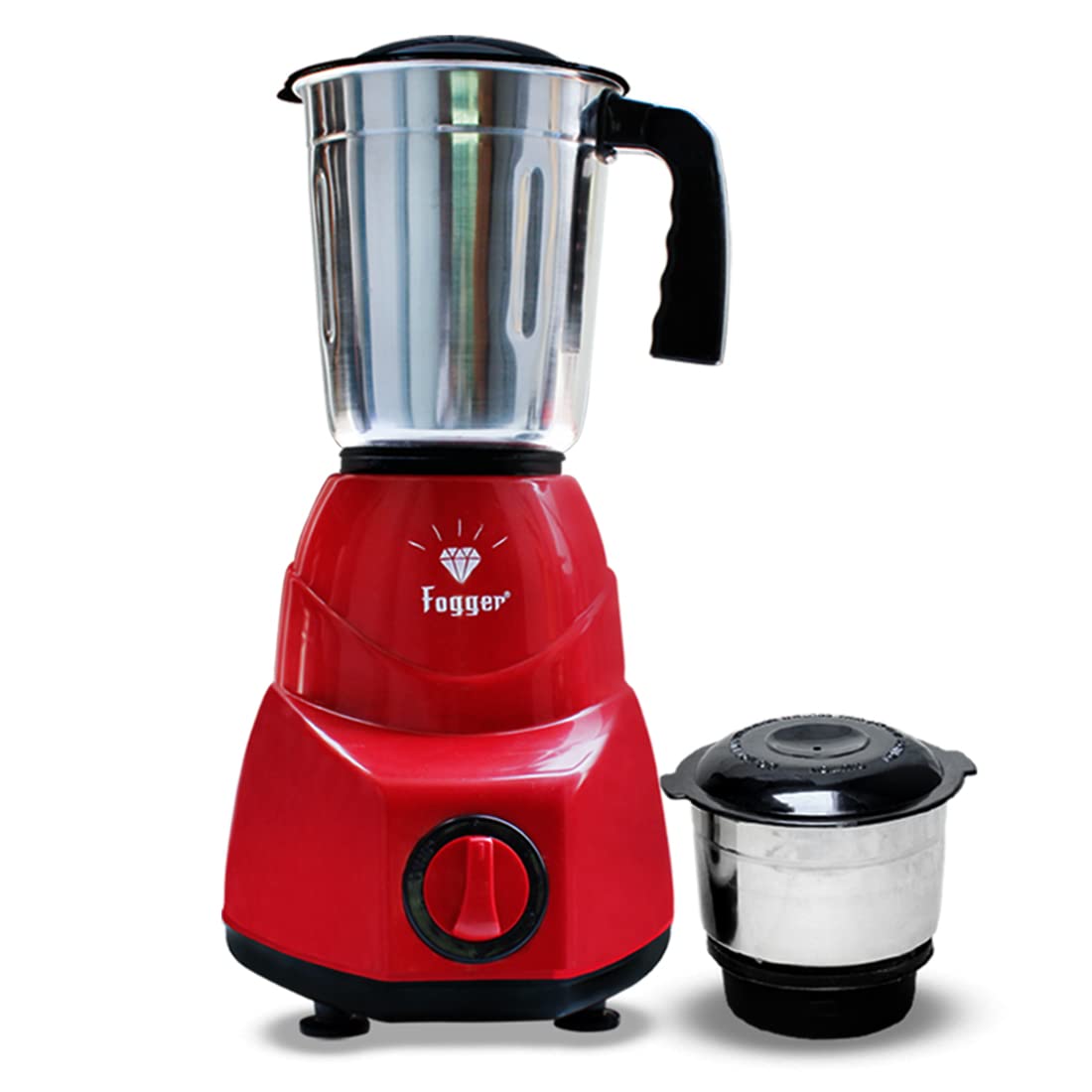Buy Fogger Diamond Mini Mixer Grinder, 500W, 2 Jars (Red, Black) Online