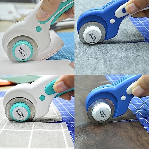 HEADLEY TOOLS 45mm Rotary Cutter Blades 10 Pack Fits Olfa, Fiskars, Replacement Rotary Blade for Arts Crafts Quilting Scrapbooking Sewing, Sharp and Durable - 5
