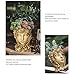 FOVERN1 Goddess Head Design Succulents Flower Pot, Lady Face Planter Pots with Drainage Hole, Head Planter Pot Succulent Planter Resin Planter for Indoor/Outdoor Plants Home and Garde (Gold)