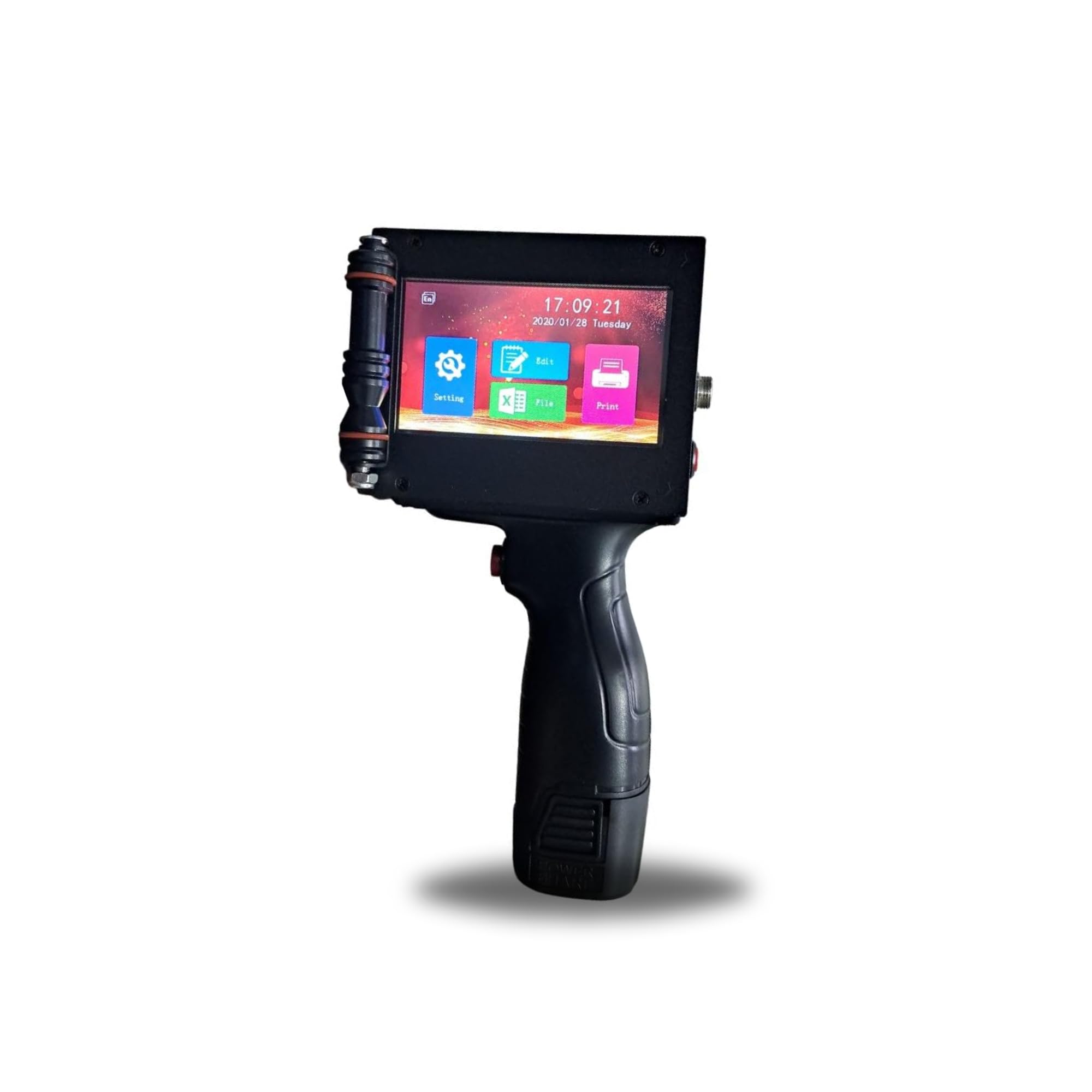 Handheld Inkjet Printer (Metal Body), Intelligent Handheld Printer with 4.3 Inch Touch Screen Quick-Drying Ink Cartridge for Logo/Bar/Label/Picture/Graphics Code-picture-11