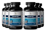 Eliminate Grey Hair - Anti Gray Hair Natural Complex 1200mg - Barley Grass Juice Powder Pills - 6 Bo