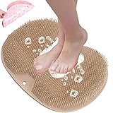 OOTDAY Silikon Massage Pad, Rutschfestes Silikon-Massagepad,dusch-Fuß- Und Rückenschrubber, Silikon-Duschfußschrubber,fußschrubber-Massagematte Mit Rutschfesten Saugnäpfen