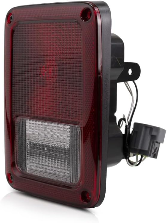 KarParts360 For 2007-2018 Jeep Wrangler Tail Light Assembly Driver Side Replacement for CH2800177 | 55077891AH