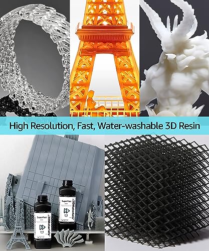 Resina SuperFast 4K para Impresora 3D - 50µm en 0,6s, Lavable en Agua - 3DMaterials (1000g, Gris) - Fernando Cortés Resina SuperFast 4K para Impresora 3D - 50µm en 0,6s, Lavable en Agua - 3DMaterials (1000g, Gris) - Fernando Cortés