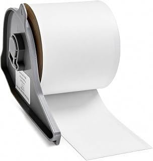 Replacement for Brady All Weather Permanent Adhesive Vinyl Label Tape, M7C-2000-595-WT for M710 and BMP71 Printers, 2" x 50' Yellow Industrial Labels, Waterproof and Chemical Resistant, White