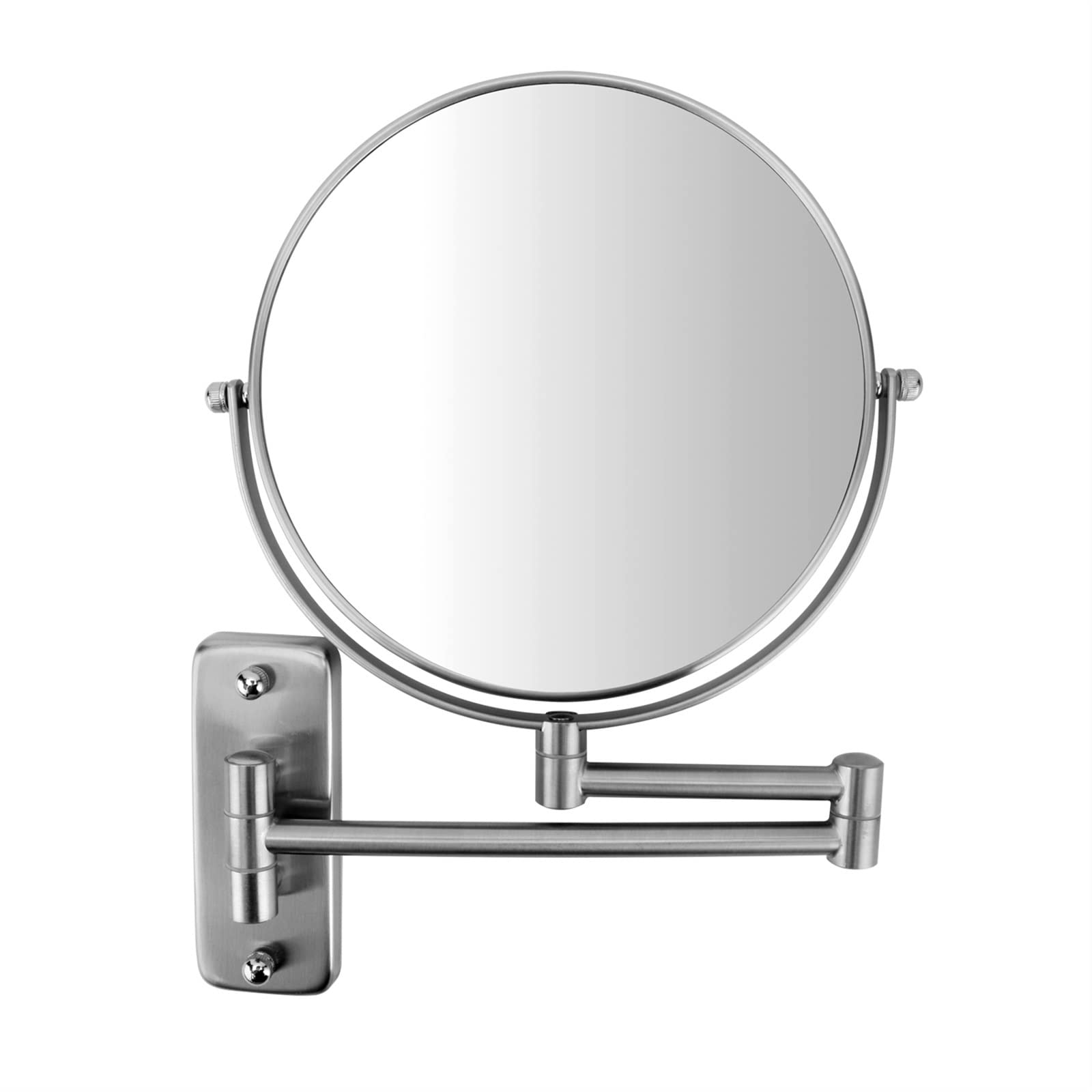 Miroir de maquillage fixé au mur idéal pour optimiser l'espace salle de bain