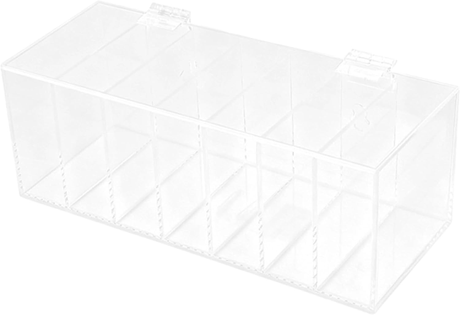 Clear Acrylic Sticker Roll Dispenser, 7-Slot Day Dot Dispenser Holder, for Kitchen Restaurant, Wall Mountable