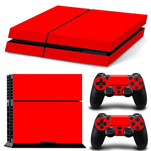 Gam3Gear Pattern Series Decals Skin Vinyl Sticker for PS4 Console & Controller (NOT PS4 Slim / PS4 Pro) - Red
