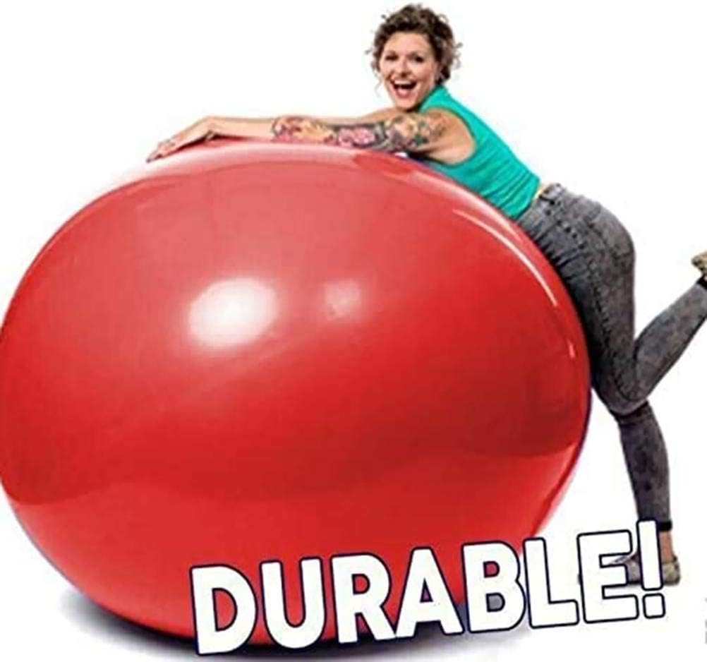 72 inch Giant Human Balloon, Red, Reusable, Thick Latex, 1 Count, Christmas, Birthday, Unisex-Kids