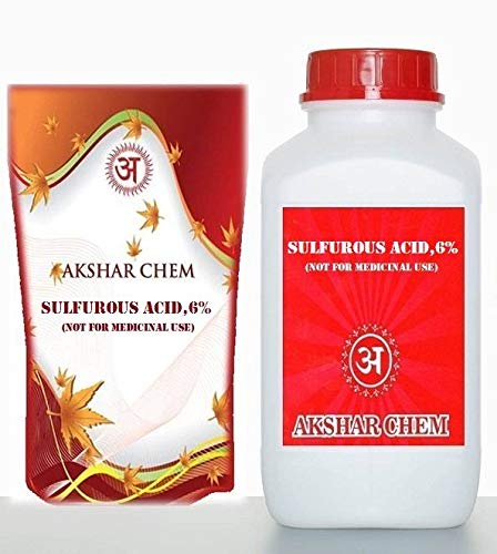 Sulfurous Acid Pure Approx 6 W V So2 2 5lt Cas No 7782 99 2 Amazon In Industrial Scientific