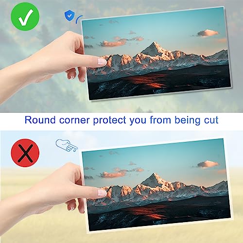 NefLaca Pacote com 30 folhas laminadas, 5 mm 23 x 29 cm, papel laminado térmico transparente de 5 mm