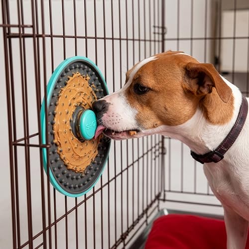 Image of SPOT Soothers Multipurpose Dog Lick Mat - 6in Slow Feeder & Crate Enrichment Toy for Small & Medium Dogs and Puppies, Food-Grade Rubber, Dishwasher Safe, Anxiety & Boredom Relief