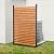 GREENER Privacy Screens 38" W x 60" H No Dig Fence Screen Wood Panels with Metal Stakes, A/C Units Fence Panels Pool Equipment Enclosure Outdoor Trash Can (Shutter)