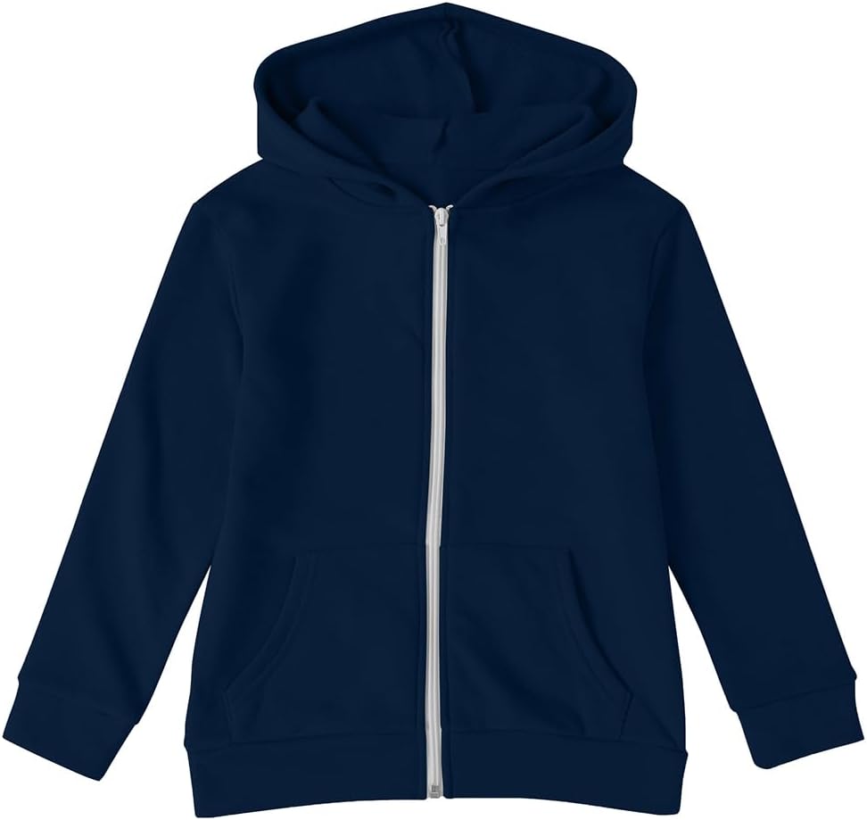 storeofbaby Girls Zip Up Hoodie Casual Long Sleeve Jacket Lightweight Sweatshirt with Pockets - Image 2
