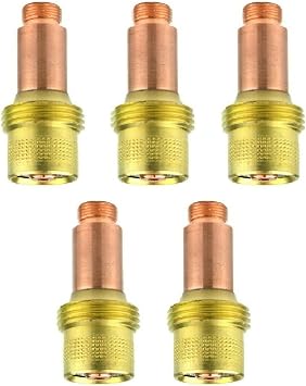 45V26 TIG Gas Lens 3/32 Gas Lens collet body Fit TIG WP17, WP18, WP26 5 Pack 45V26
