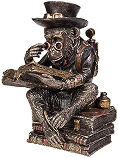 Nemesis Now Chimpanzee Scholar Figurine 18cm Bronze, Size 23cm
