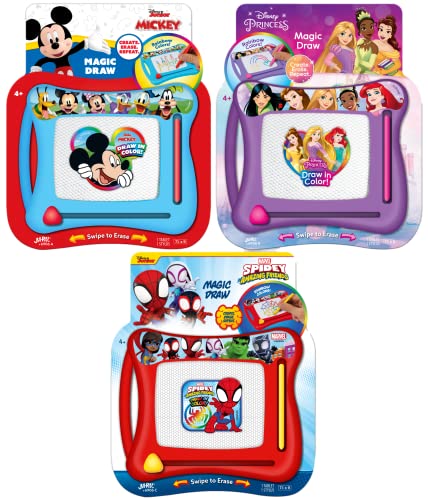 JA-RU Disney & Marvel Magnetic Drawing Board for Kids ABC-6906-3s
