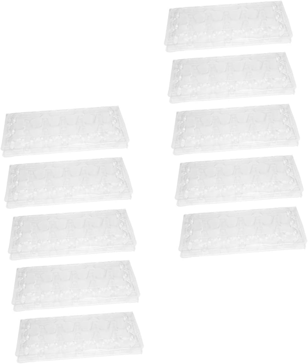 40pcs Egg Box Quail Egg Containers Reusable for Kitchen Camping Picnic