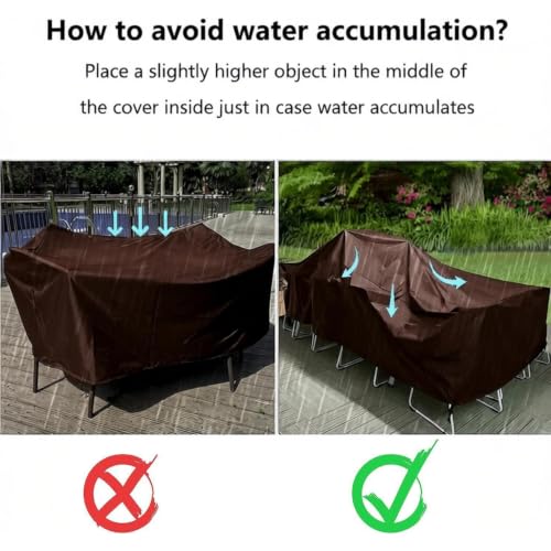 Funda para muebles de patio rectangular: protege el sofá de tu terraza y zona de césped 5